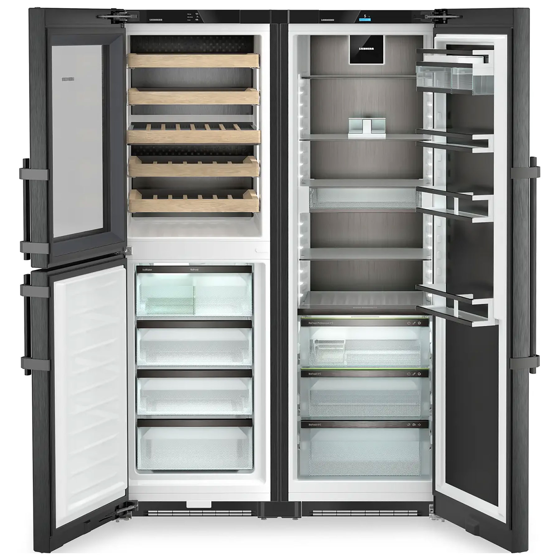 Liebherr XRCBS5295 American Fridge Freezer in Black Steel with Ice Wat, photo 2