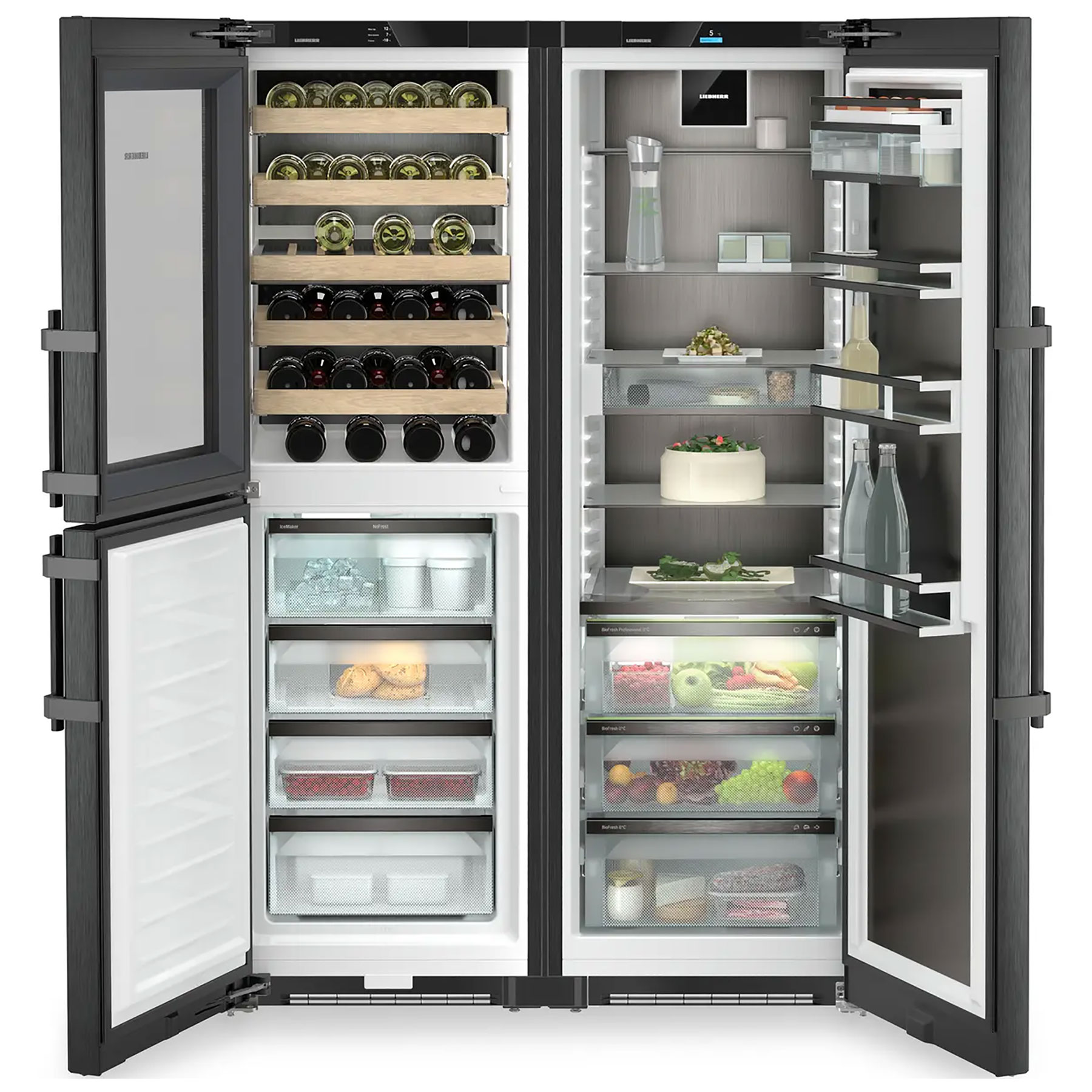 Liebherr XRCBS5295 American Fridge Freezer in Black Steel with Ice Wat, photo 3