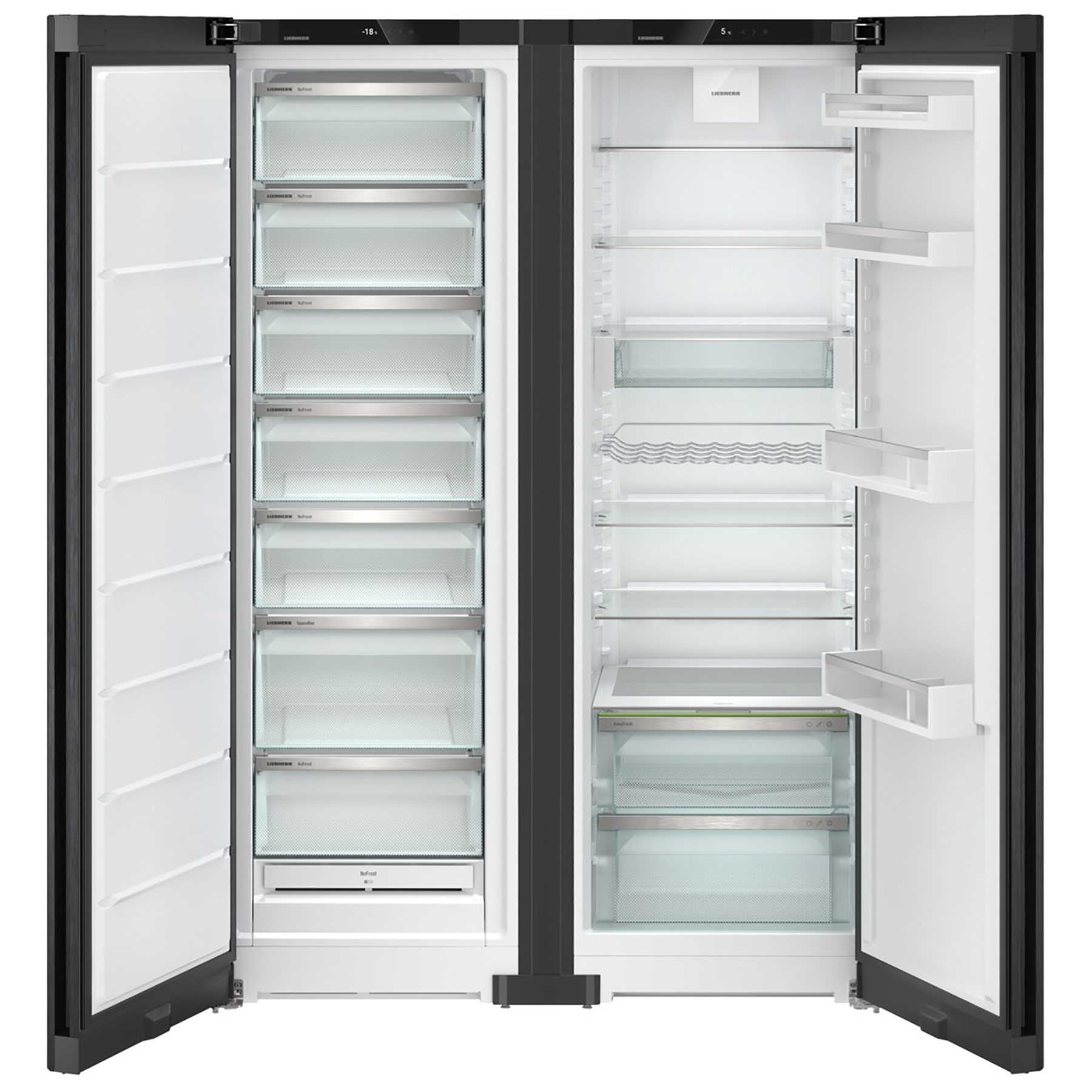 Liebherr XRFBD5220 American Fridge Freezer in Black Steel Frost Free, photo 3