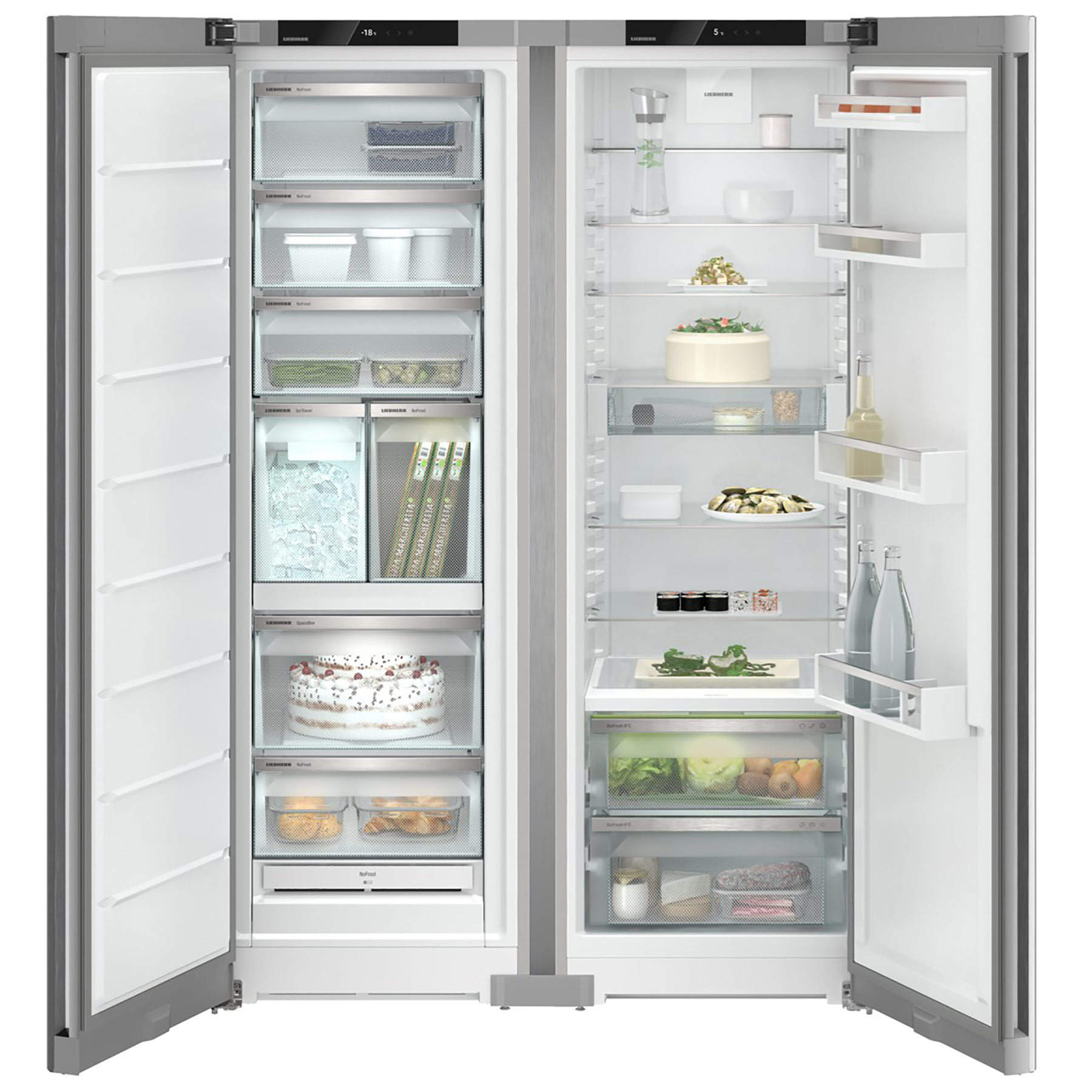 Liebherr XRFSF5245 American Fridge Freezer in Silver with Ice Plumbed, photo 2