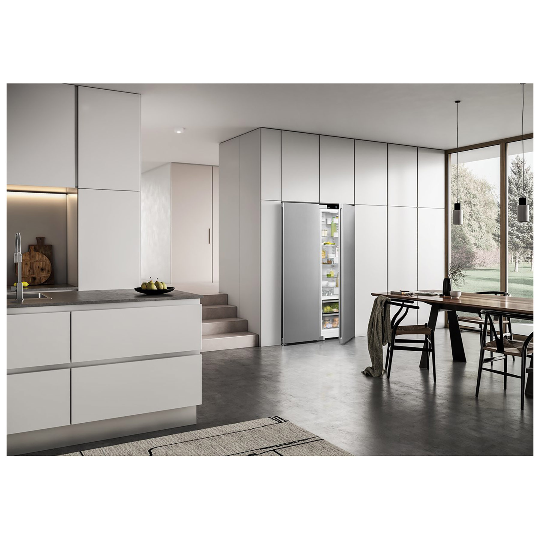 Liebherr XRFSF5245 American Fridge Freezer in Silver with Ice Plumbed, photo 5
