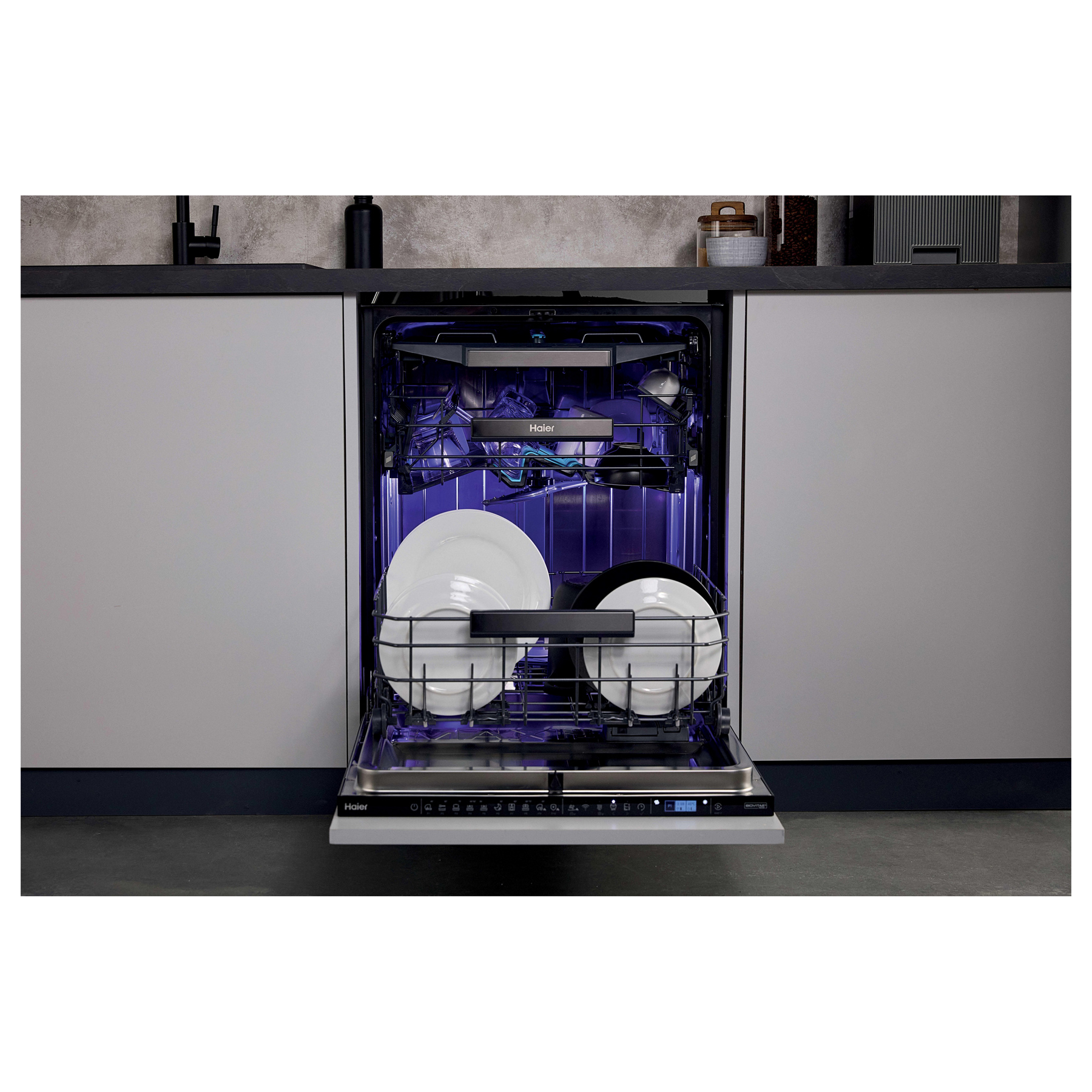 Haier XS 4A4M4BB-80 I-Pro Shine Series 6 Integrated Dishwasher 14 Place Settings, photo 3