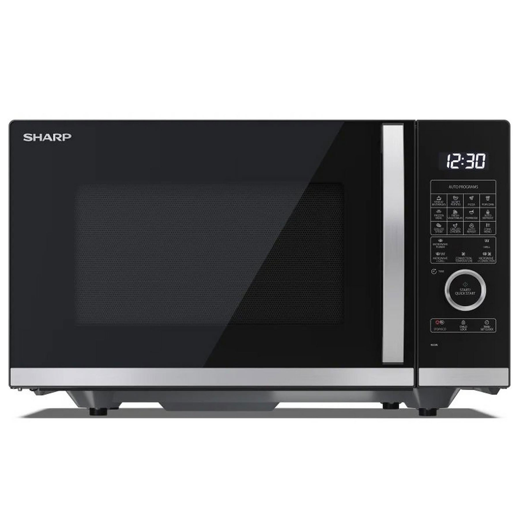 Sharp YC QC254AU B Combination Microwave Oven in Black 25L 900W
