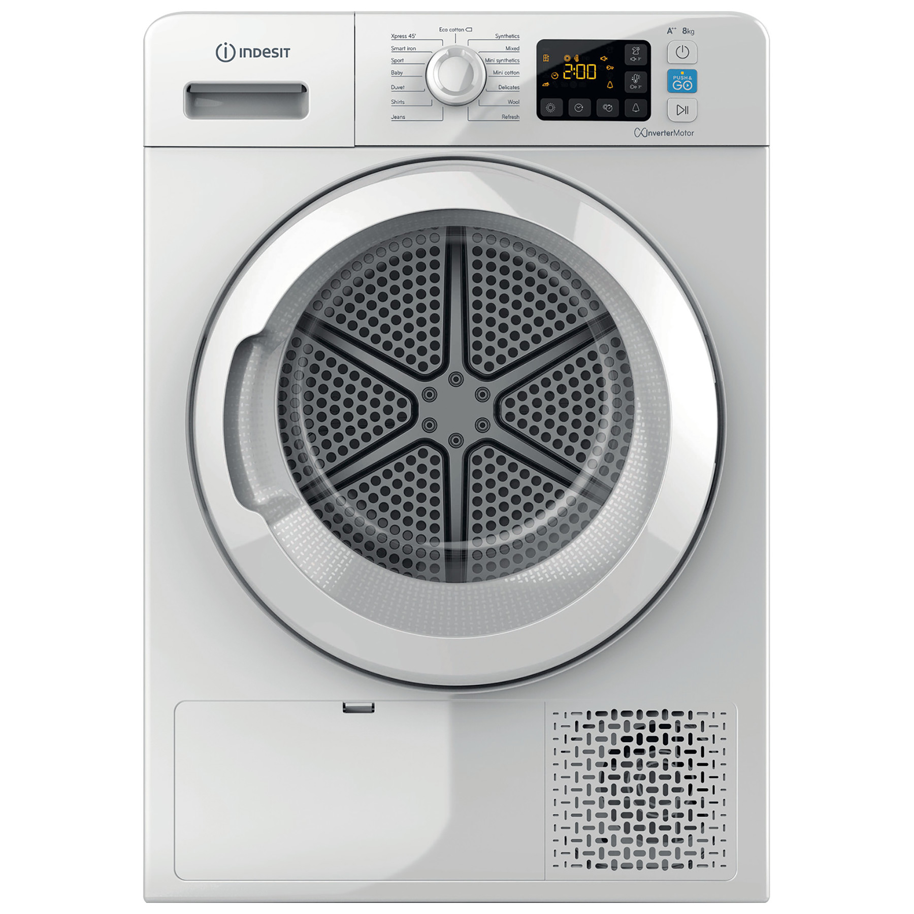 Indesit YTM1182XUK 8kg Heat Pump Condenser Dryer in White A Rated