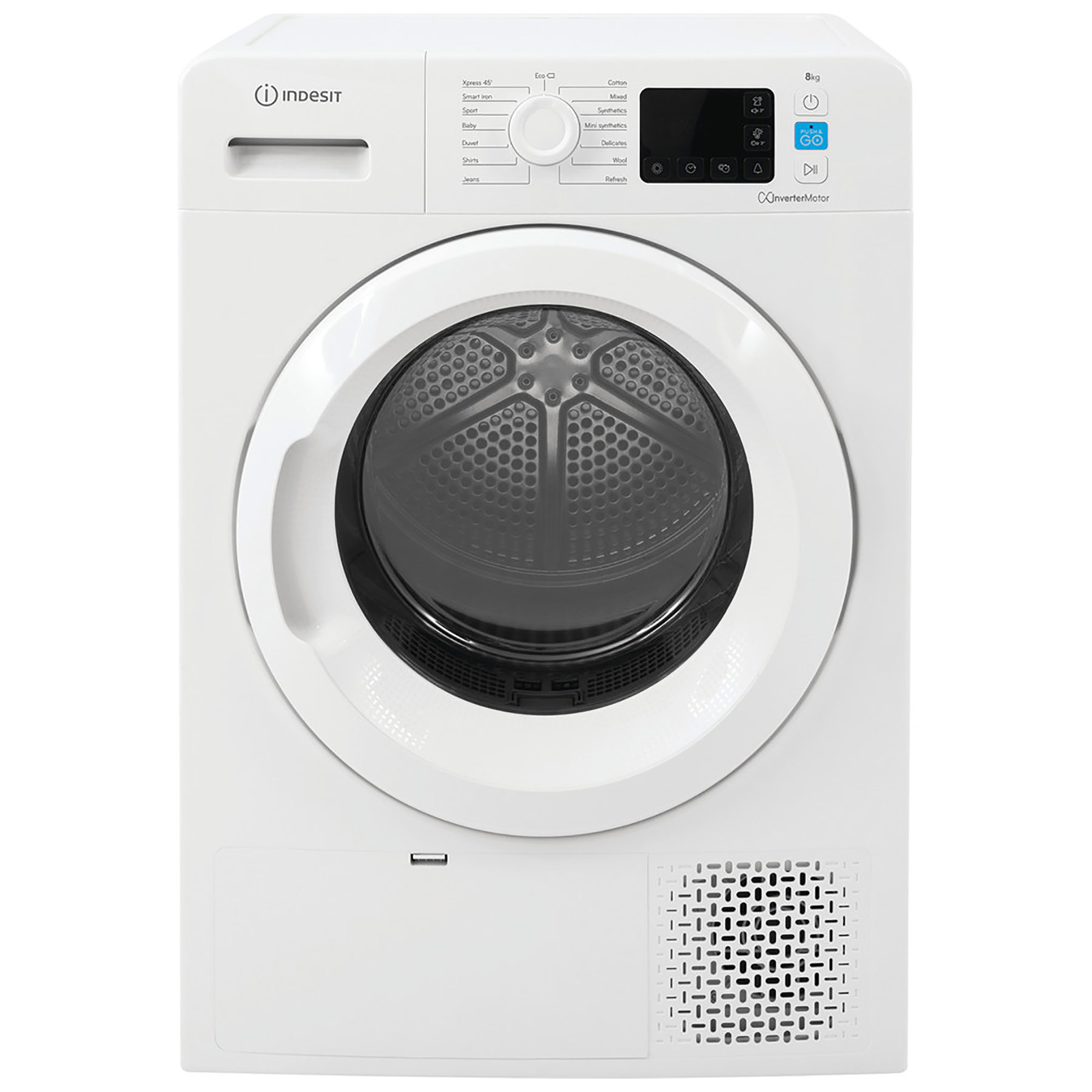 Indesit YTM1183XUK 8kg Heat Pump Condenser Dryer in White A Rated