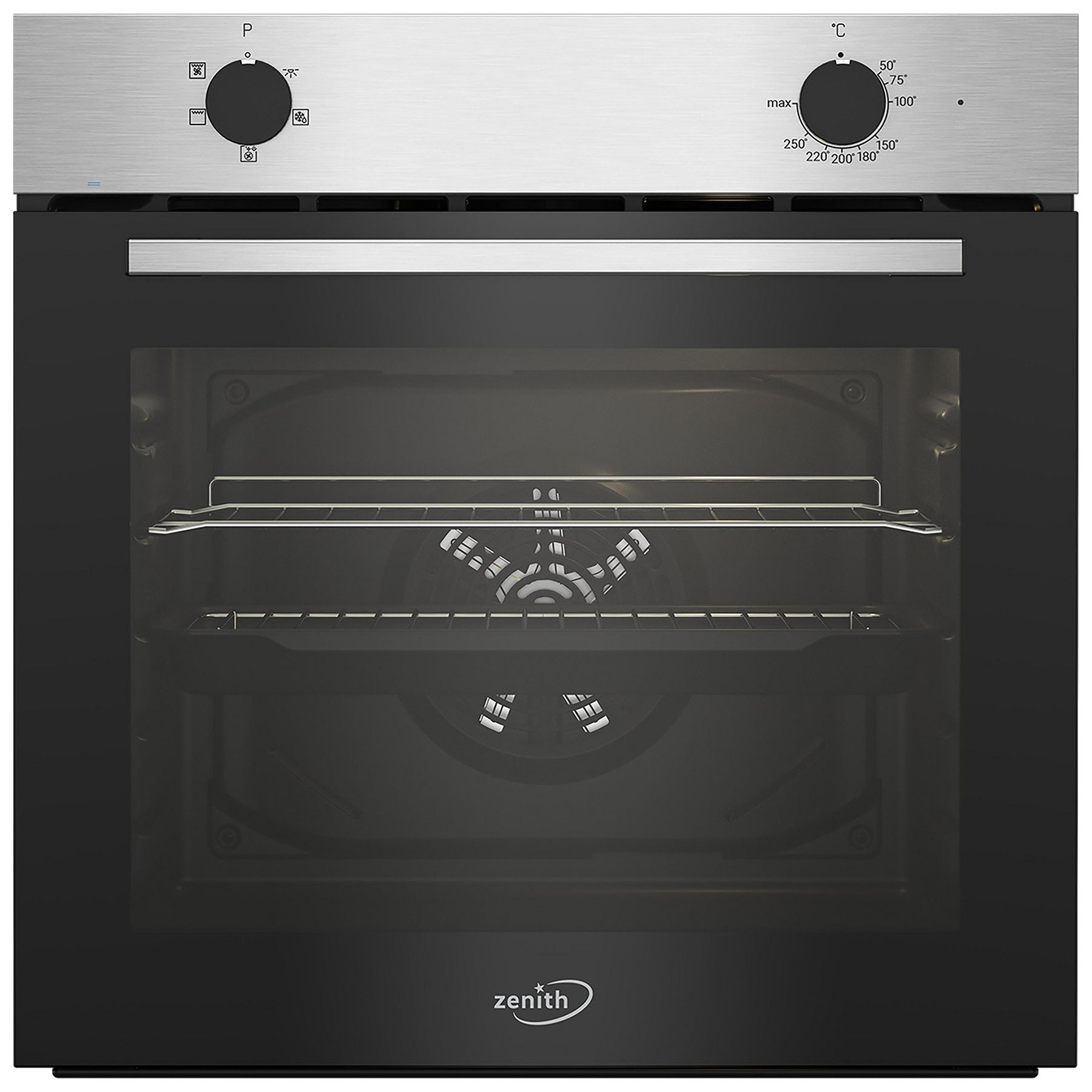 Zenith ZEF600X Built In Electric Single Oven in Black 66L A Rated