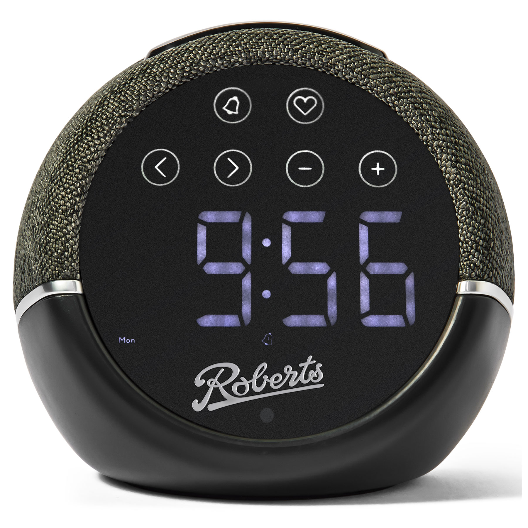 Roberts ZEN BK Zen FM Clock Radio in Black Device Charging