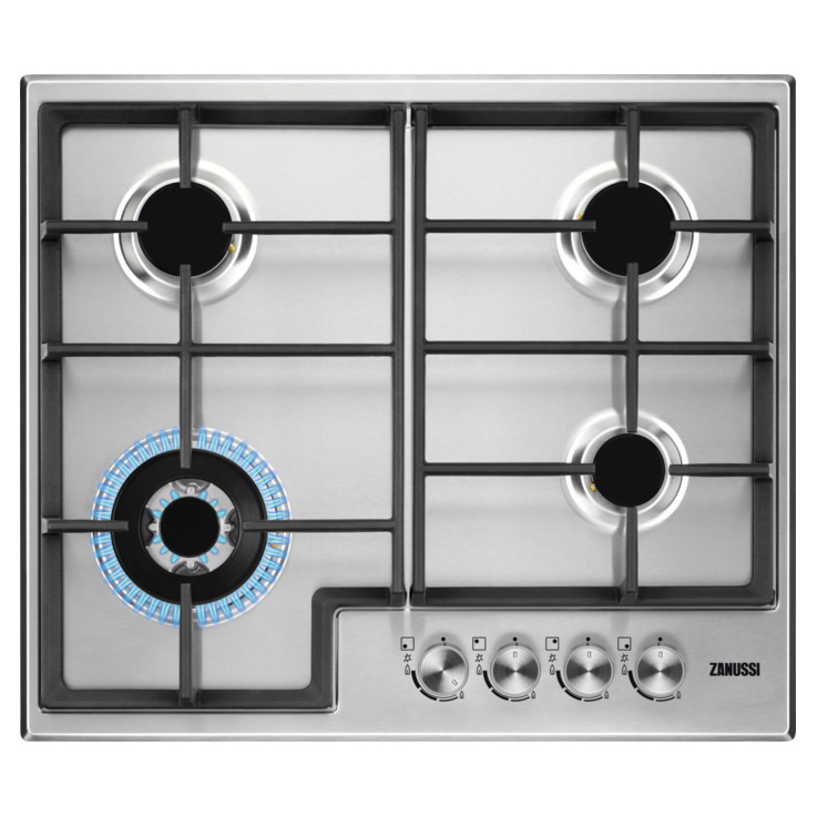 Zanussi ZGH66424XX 60cm Built In Gas Hob in Stainless Steel