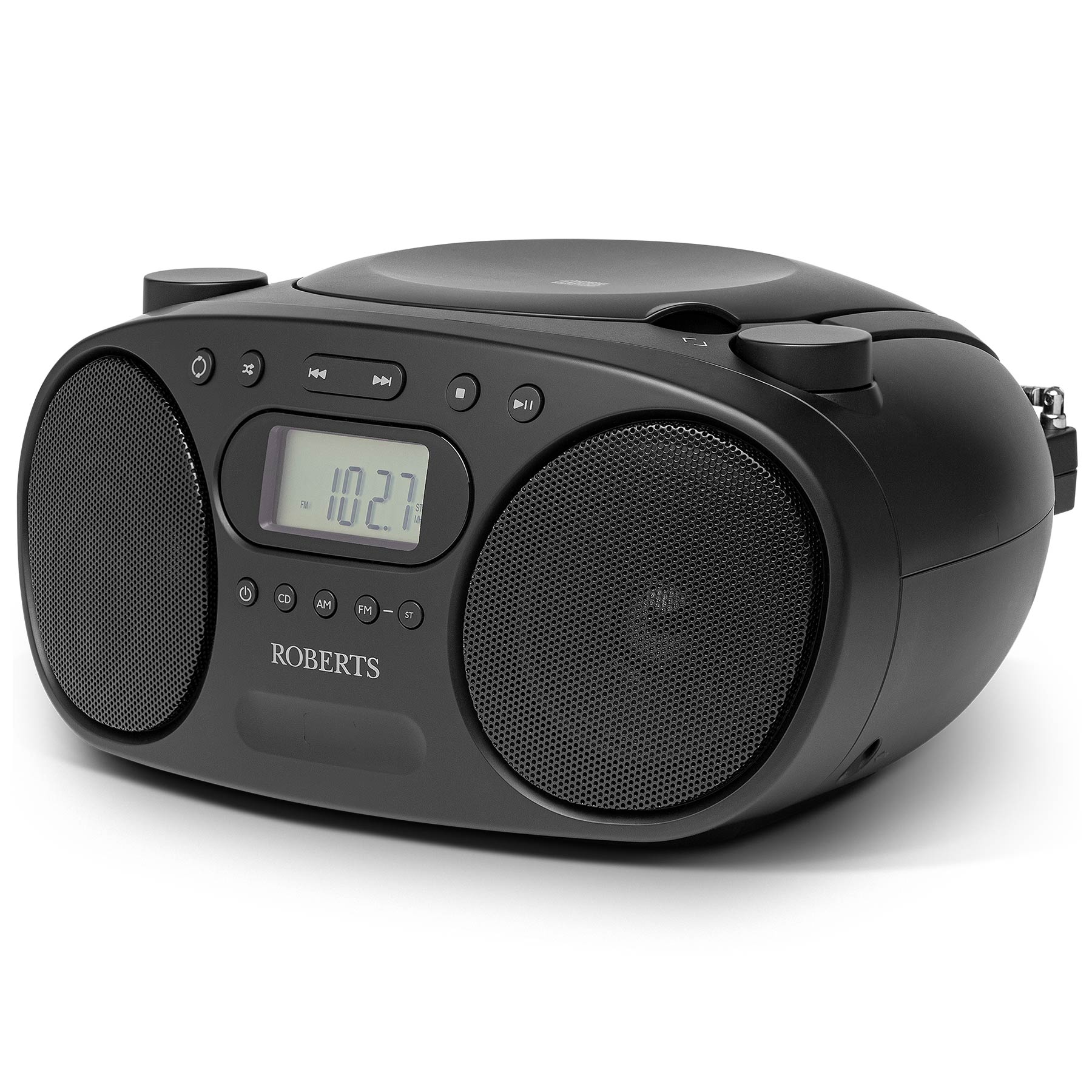 Roberts ZOOMBOXFMBK Zoombox FM AM Boombox with CD Player in Black, photo 2