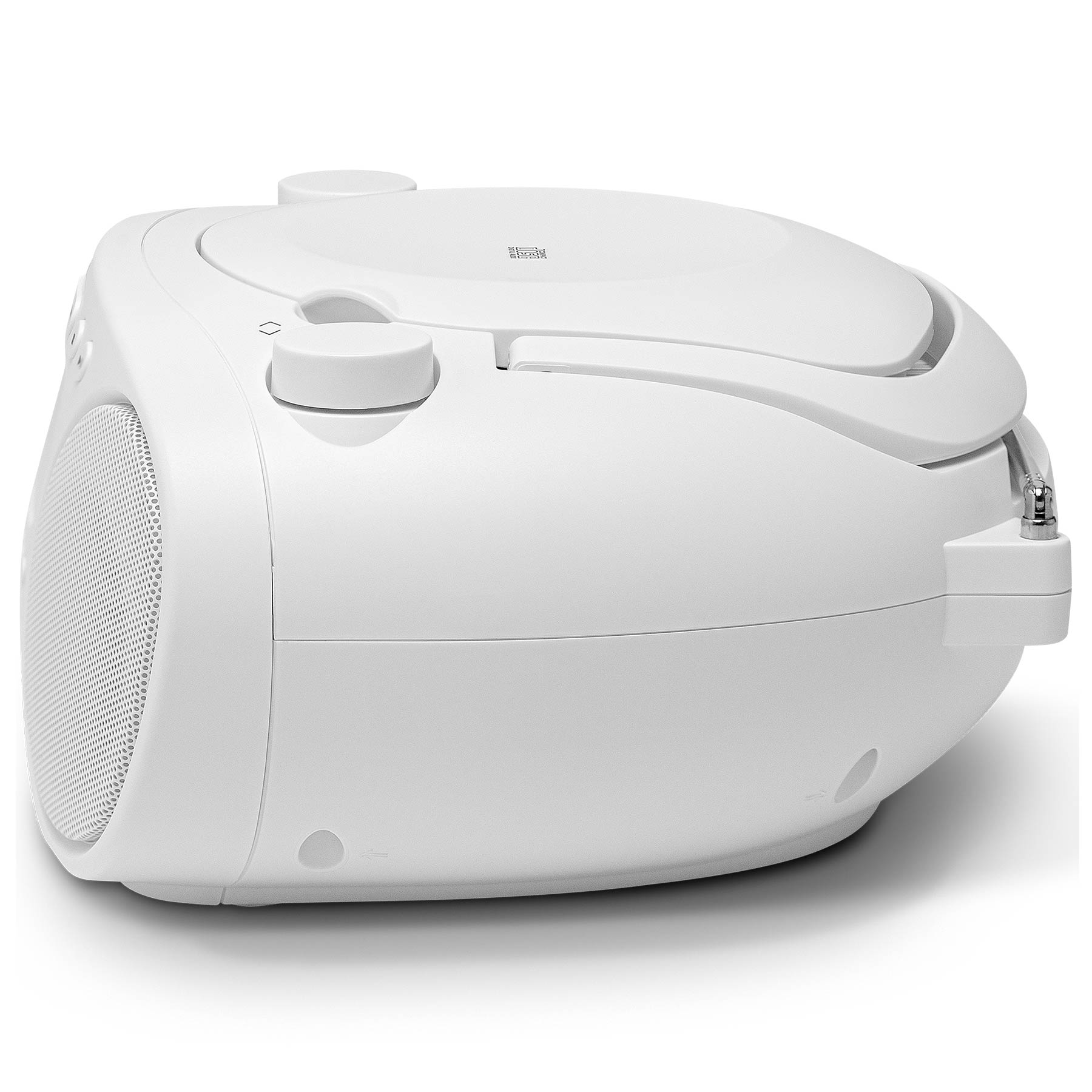 Roberts ZOOMBOXFMW Zoombox FM AM Boombox with CD Player in White, photo 3