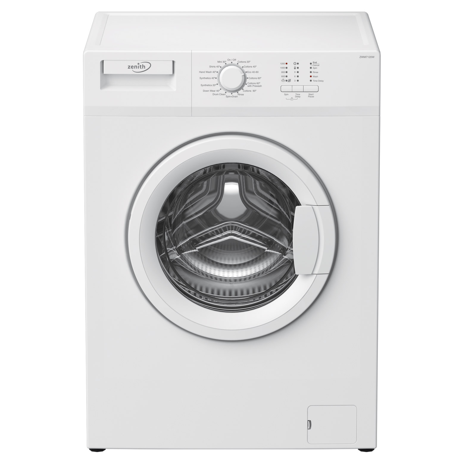 Zenith ZWM7120W Washing Machine in White 1200rpm 7Kg D Rated