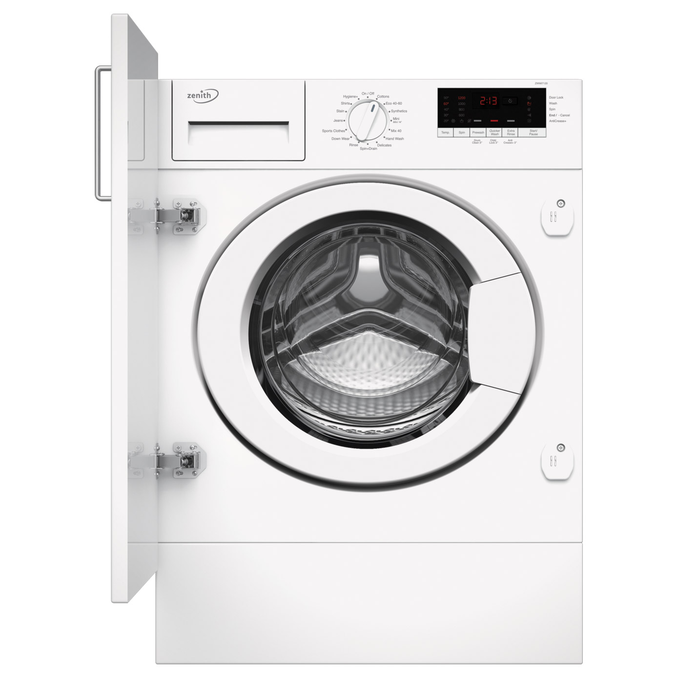 Image of Zenith ZWMI7120 Integrated 7kg 1200 Spin Washing Machine C Rated DrumC