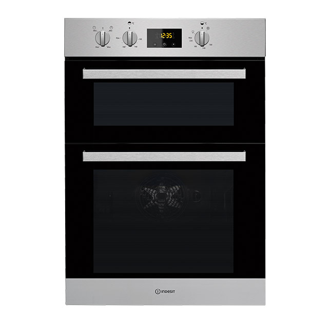 Image of Indesit IDD6340IX 60cm Built In Electric Double Oven in St St A A Rate